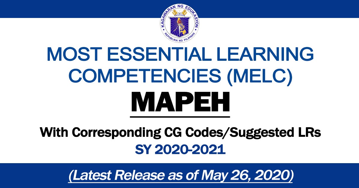 Most Essential Learning Competencies In MAPEH Guro Tayo